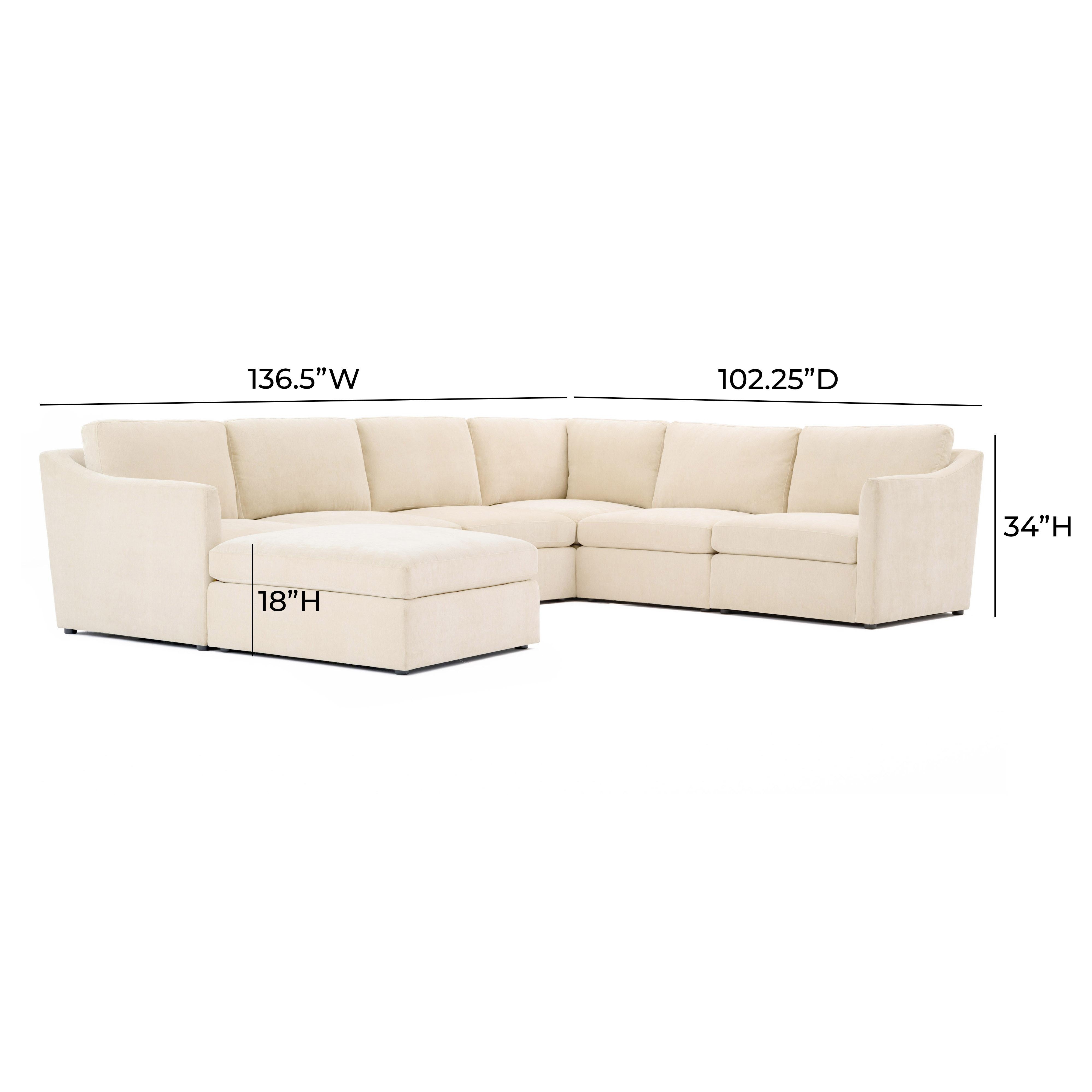 Aiden Beige Modular Large Chaise Sectional - Image 3