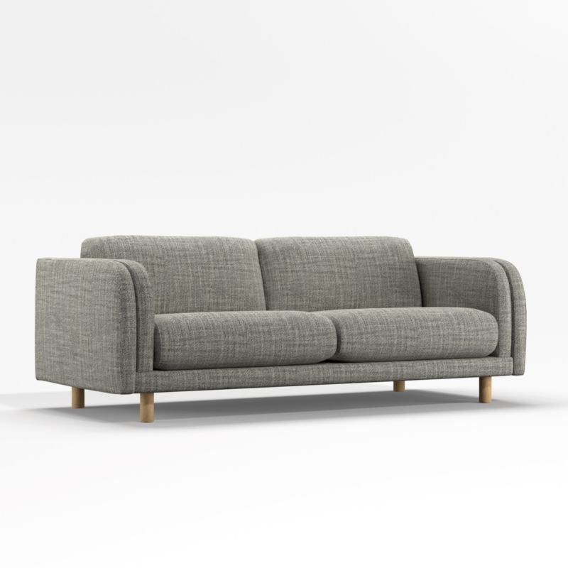 Pershing Curved-Arm Apartment Sofa - Image 1
