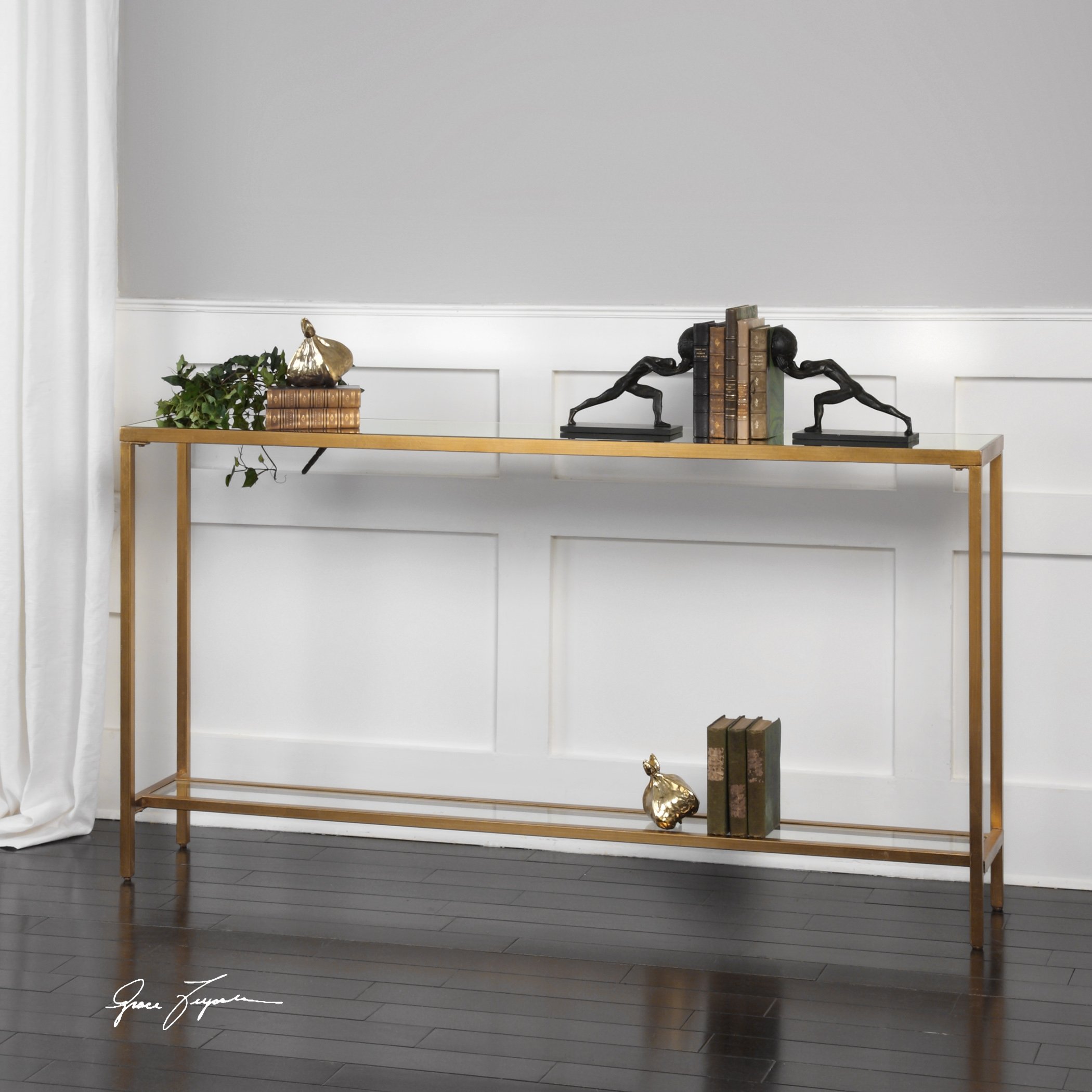 Hayley Gold Console Table - Image 2