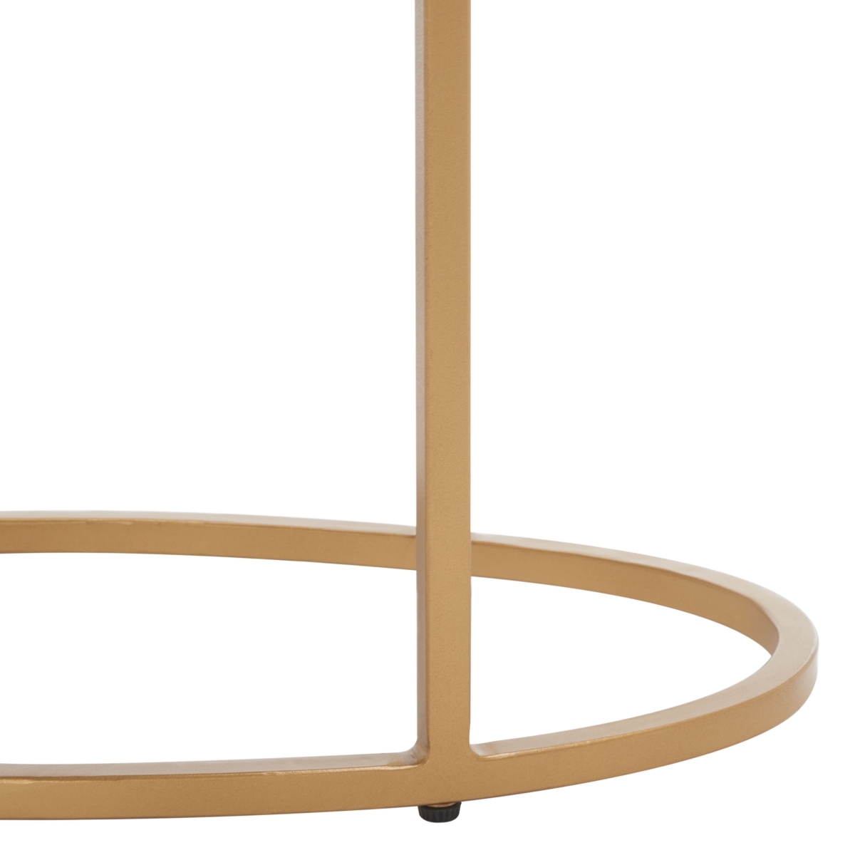 Tage Marble Side Table - White Marble / Gold - Safavieh - Image 3