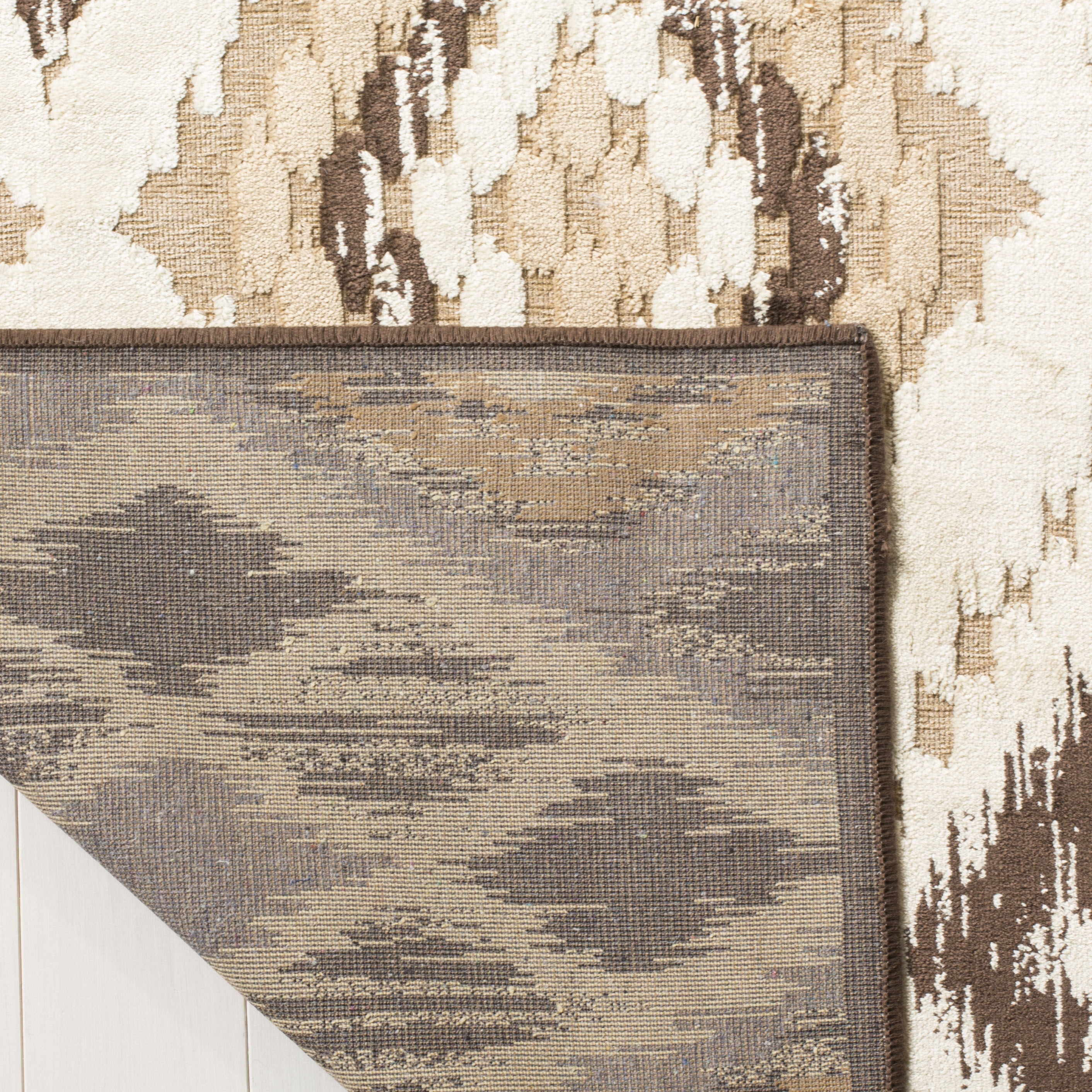 Arlo Home Woven Area Rug, PAR114-360, Brown/Taupe,  5' 3" X 7' 6" - Image 3