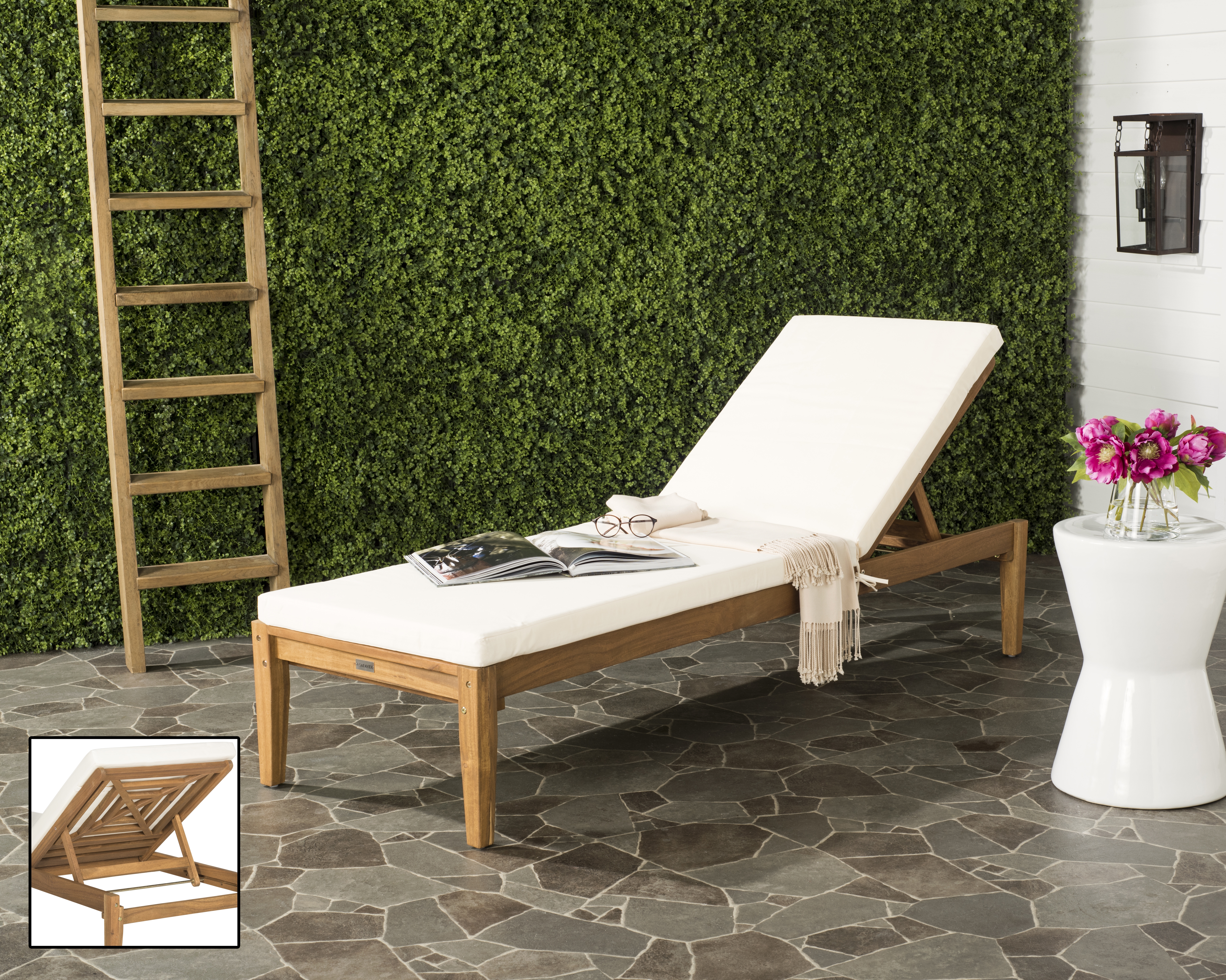 Arcata Sunlounger - Natural/Beige - Safavieh - Image 5