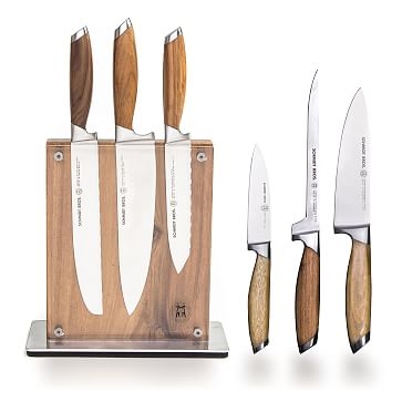 Schmidt Brothers Cutlery Bonded Teak Jumbo Steak Knife Set, 4-Piece - Image 5