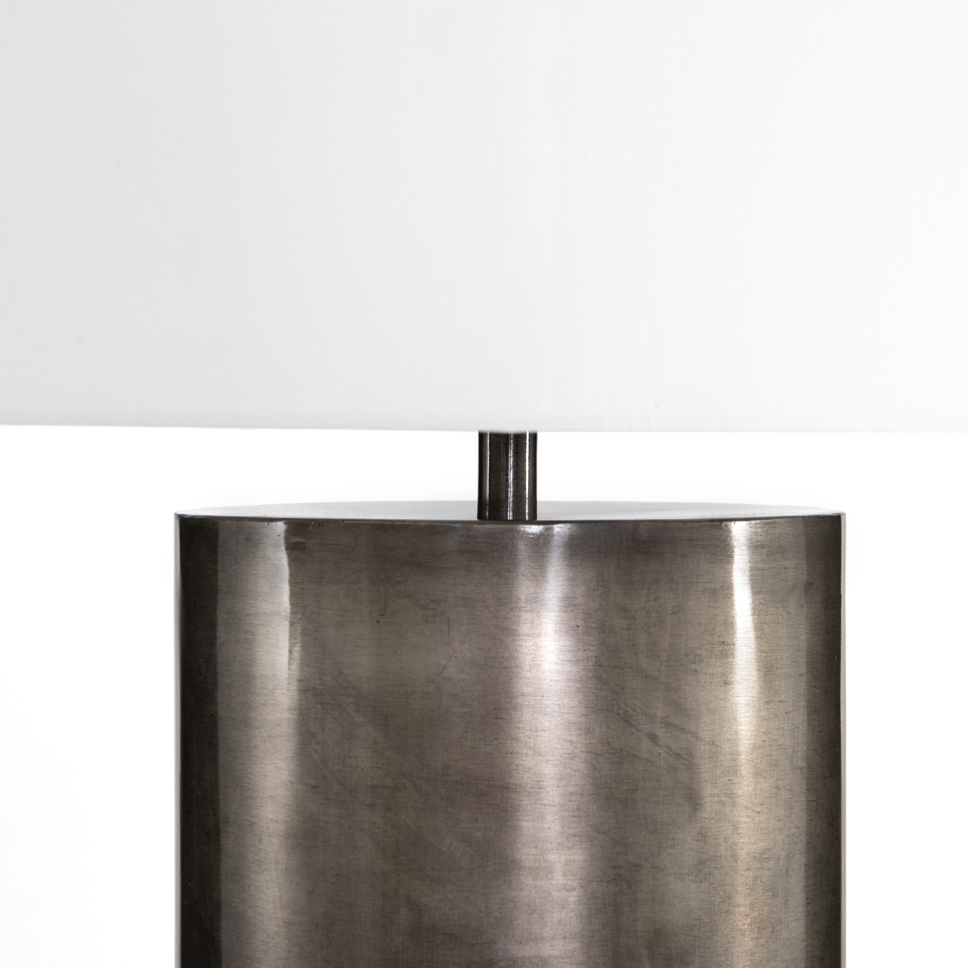 Cameron Floor Lamp-Ombre Antique Pewter - Image 3