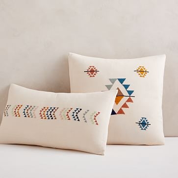 Mexican Pillow Cover, 18"x18", Multi - Image 3