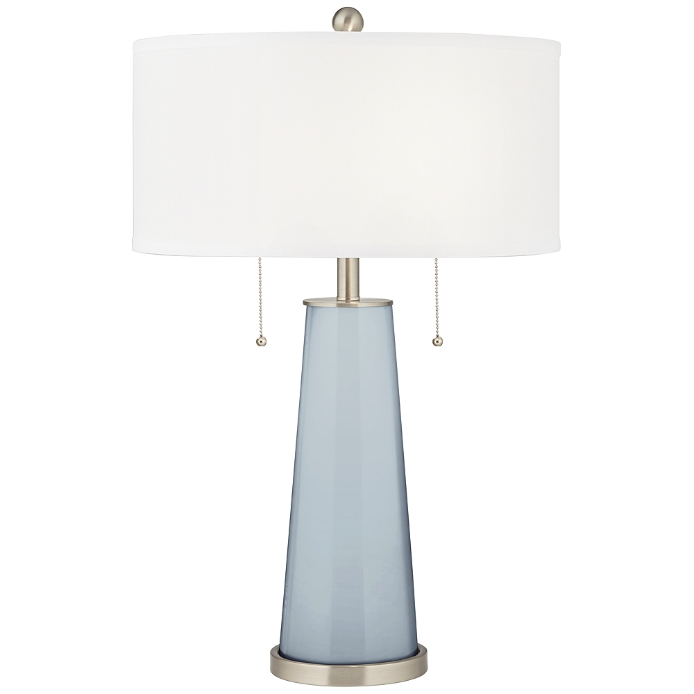 Color Plus Peggy 29 3/4" Modern Glass Take Five Blue Table Lamp - Image 0