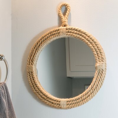 Wilkens Hanging Wrapped Coastal Accent Mirror - Image 0