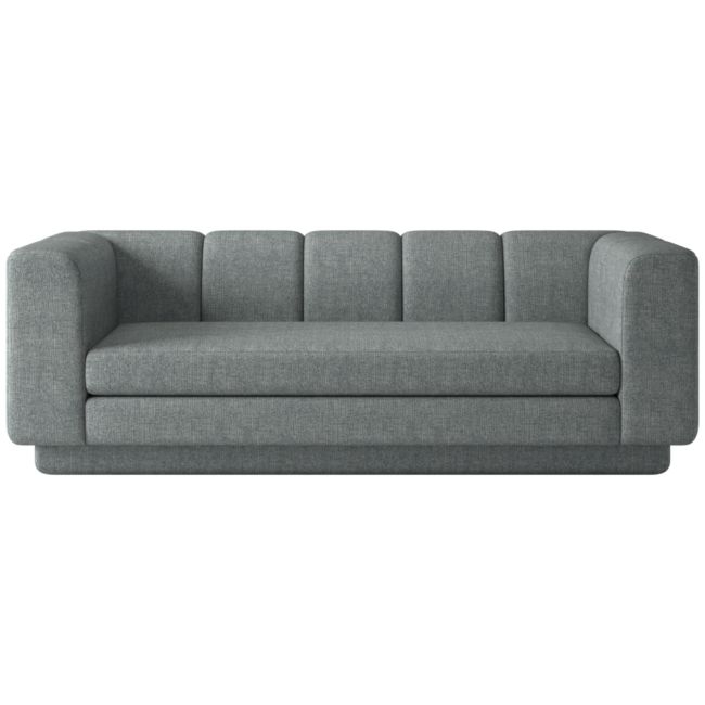 Yarrow 84" Nomad Charcoal Sofa - Image 0