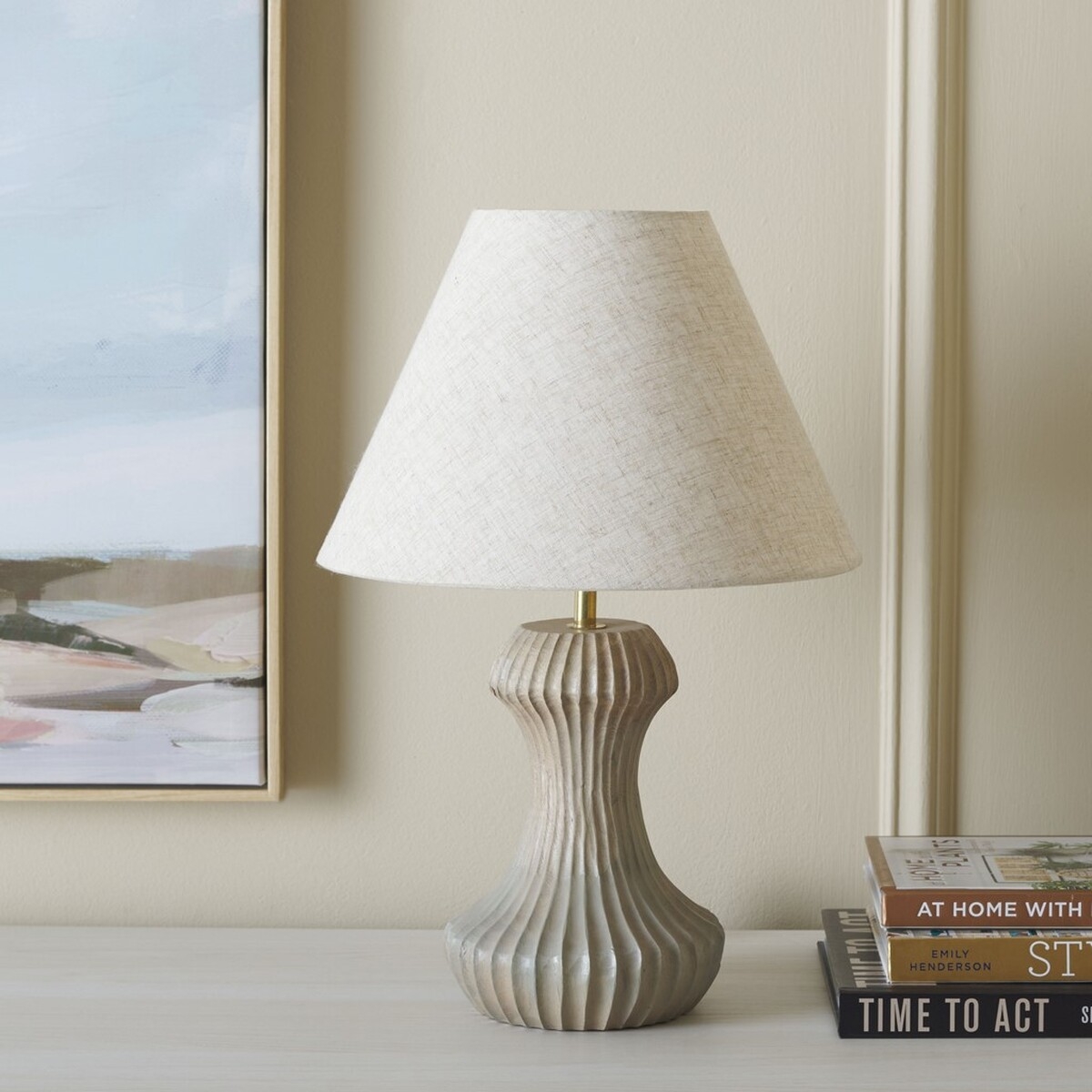 Cosmea 18" Table Lamp - Off White - Image 2