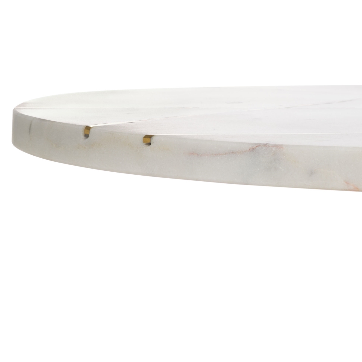 Capucine Side Table - Copper Marble / Copper - Safavieh - Image 2