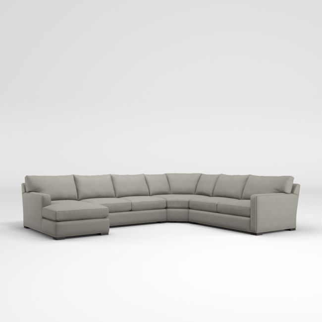 Axis 4-Piece L-Shaped Wedge Sectional Sofa with Chaise Lounge - Image 0