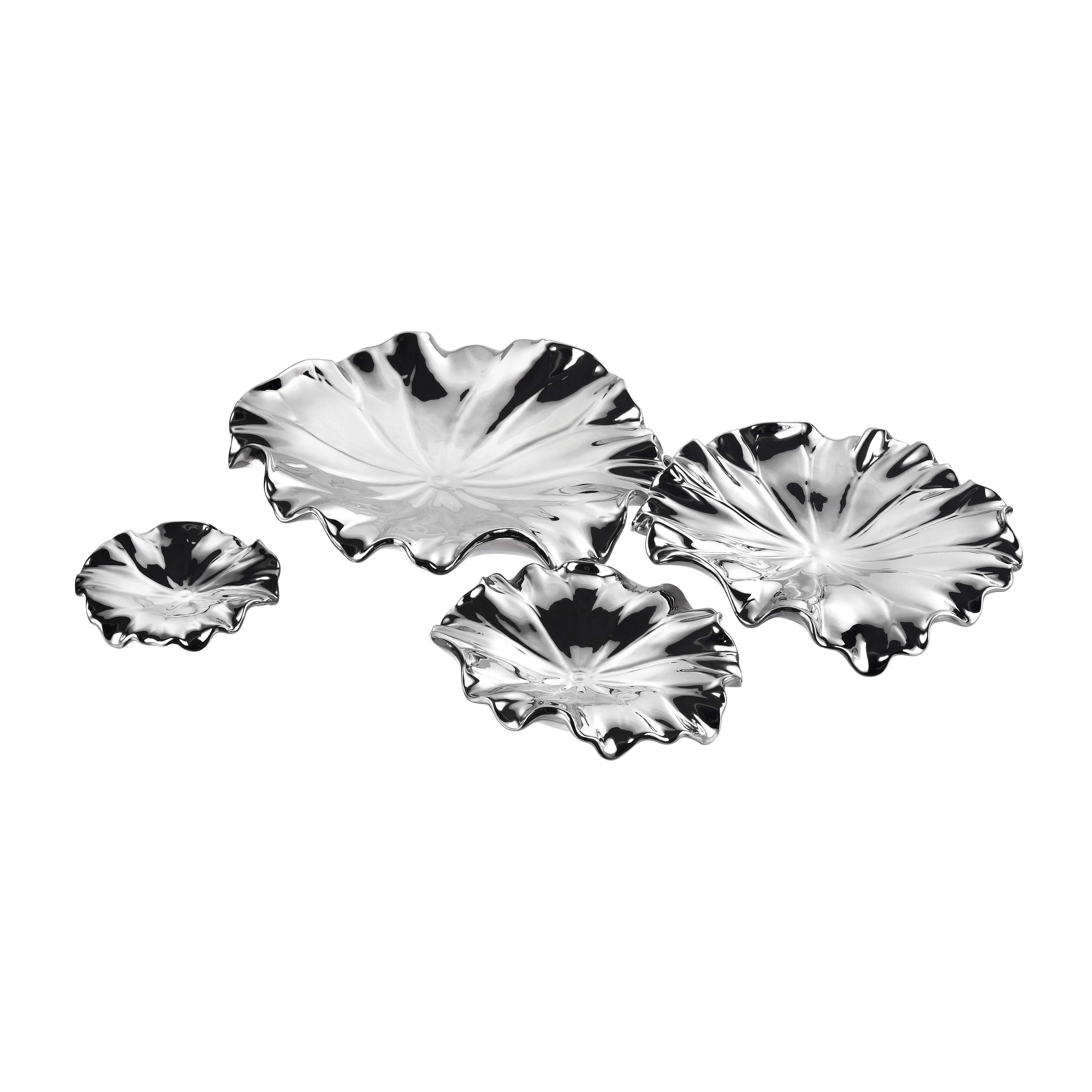 Petal Bowl - Set of 4 Silver - Image 7