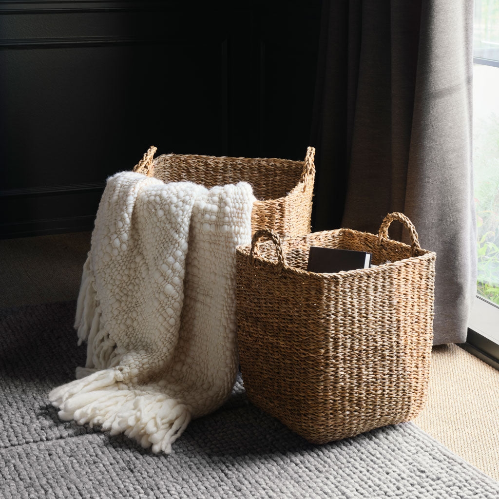 The Citizenry Clara Chunky Wool Throw | Ivory - Image 9