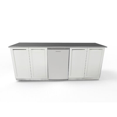 Stainless Steel 88" 3 Piece Outdoor Kitchen Cabinet - Image 0