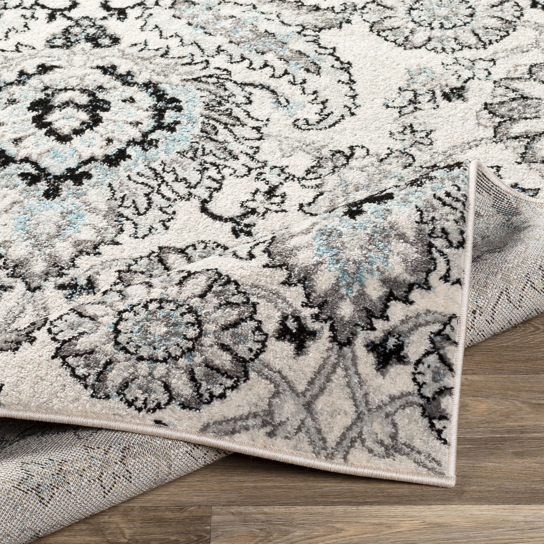 Chester Beige Indoor 5'3" x 7'3" Machine Woven Rug - Image 4