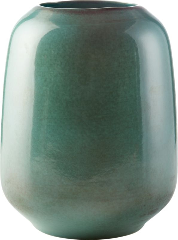 Circa Metallic Aqua Vase - Image 2