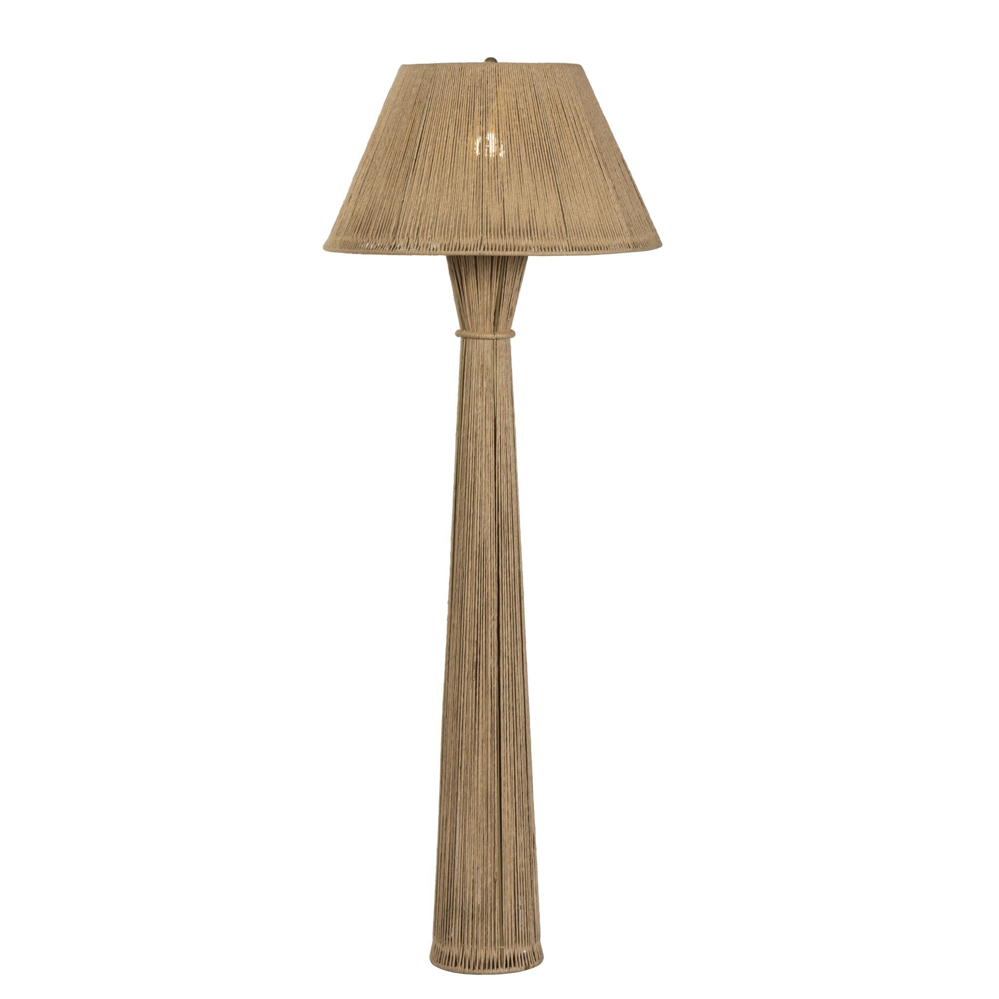 Nessa Floor Lamp - Antique Brass Iron - Image 1