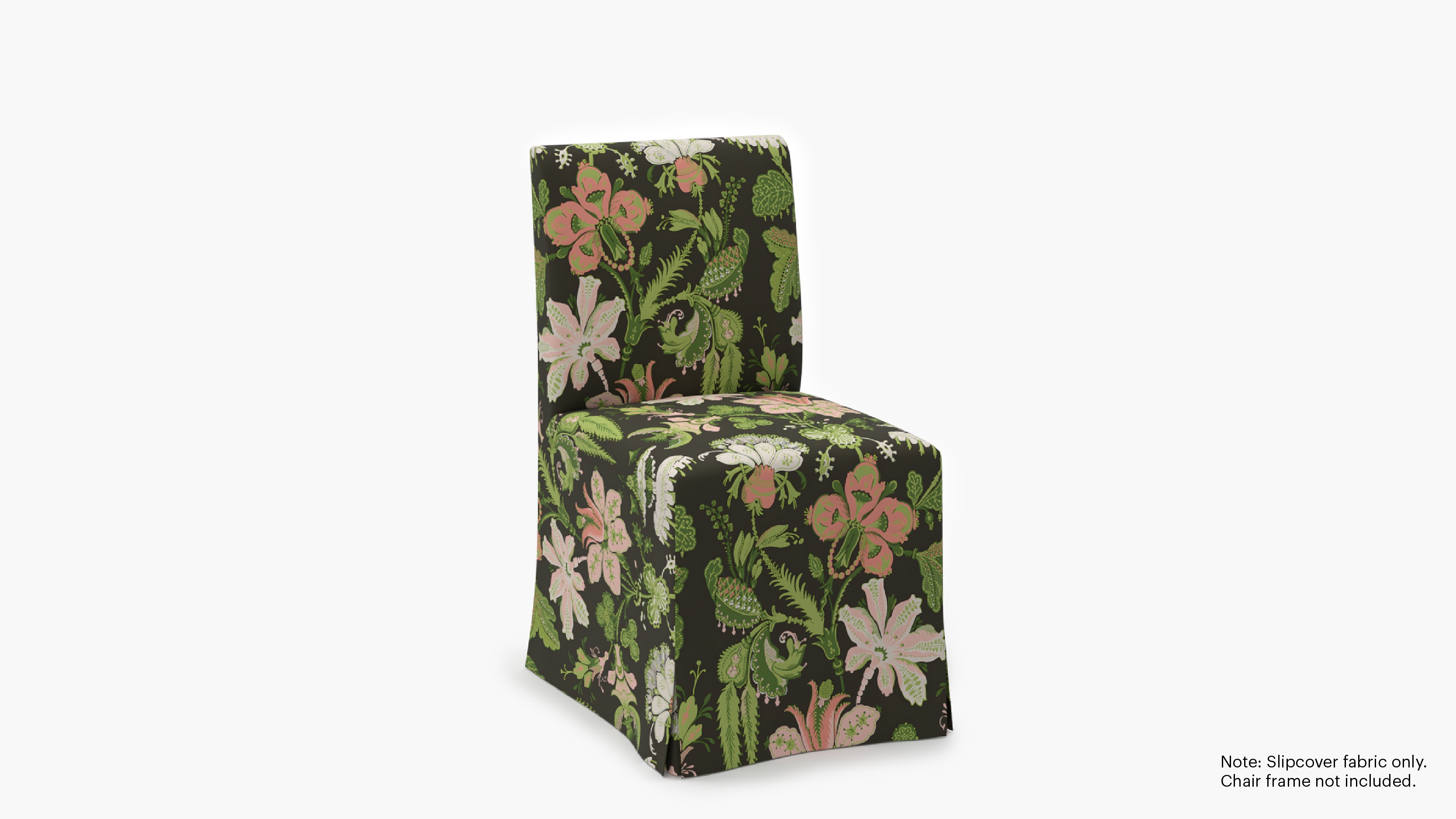 Slipcovered Signature Dining Chair - Cover Only, Coral Onyx Rossetta - Image 1