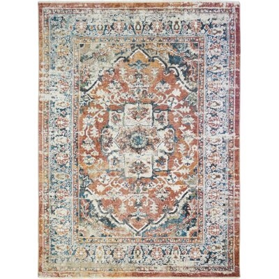 Batchtown Oriental Tufted Rust Area Rug - Image 0