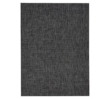 Chilewich Ikat Floor Mat, 1.9' x 3', Deep Gray - Image 0