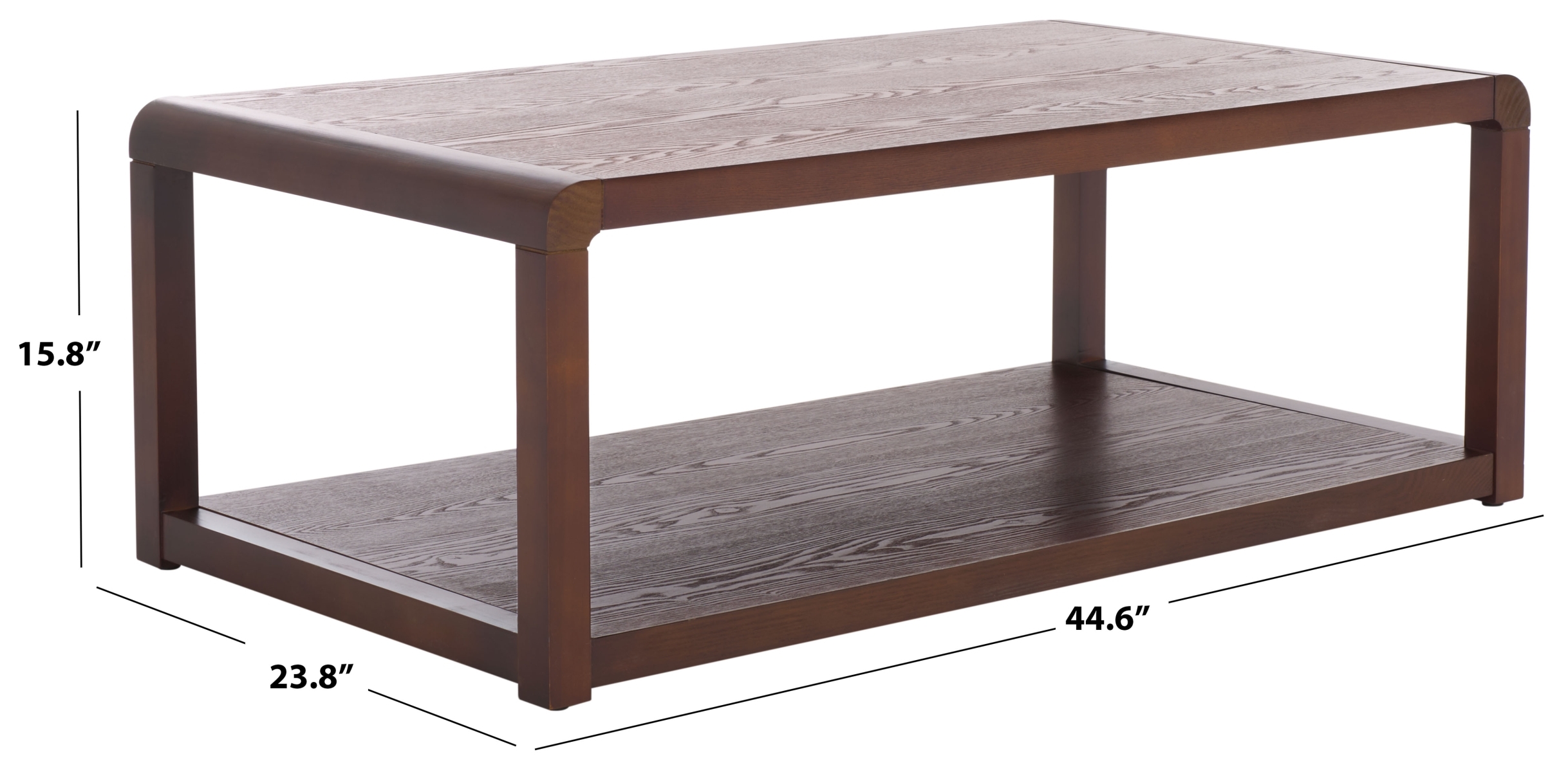 Omara 2 Tier Coffee Table - Walnut - Image 7
