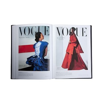 Vogue Covers Book, Italian Matte Metallic Finish Leather, Multi - Image 0