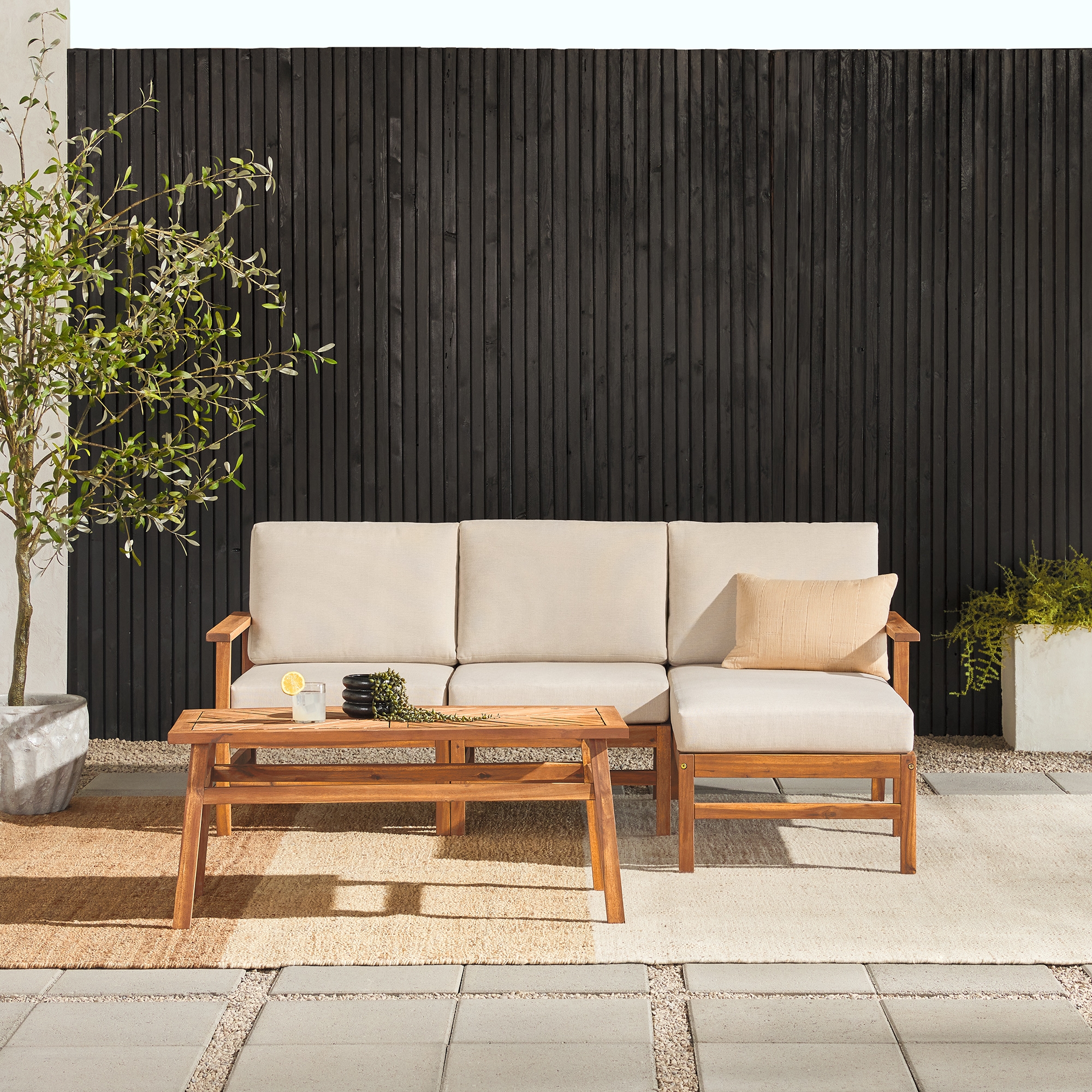 Vincent 4 Piece Sectional - Brown - Image 3