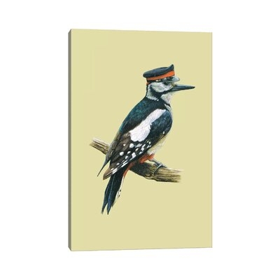 Great Spotted Woodpecker by Mikhail Vedernikov - Gallery-Wrapped Canvas Giclée - Image 0