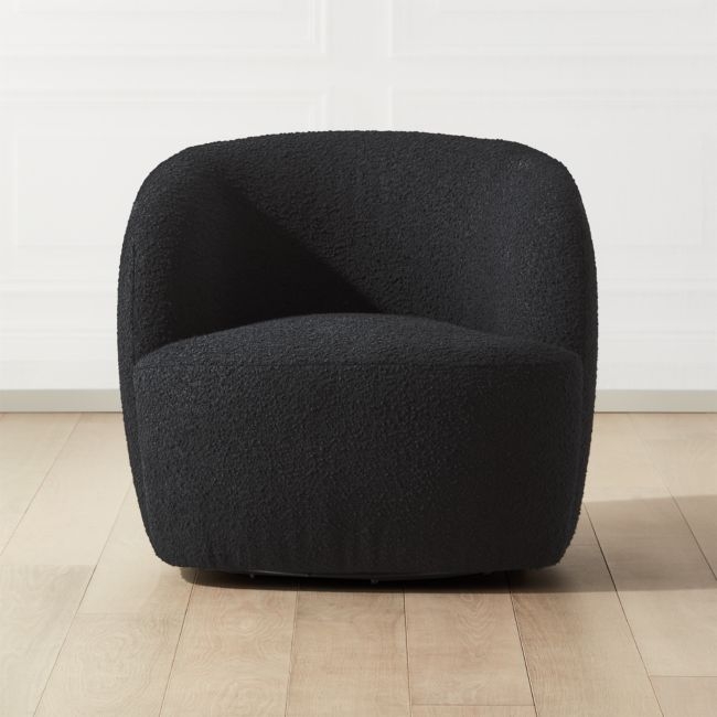 Gwyneth Black Boucle Chair - Image 1