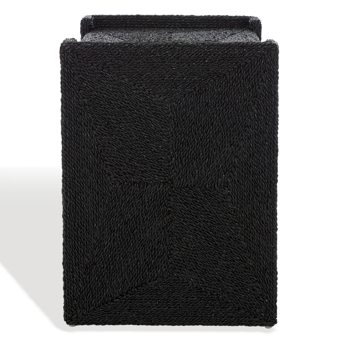 Wynima Sea Grass Accent Table - Black - Safavieh - Image 5