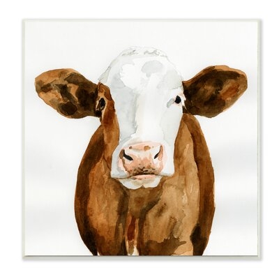 Holstein Country Cow Minimal Cattle Portrait - Image 0