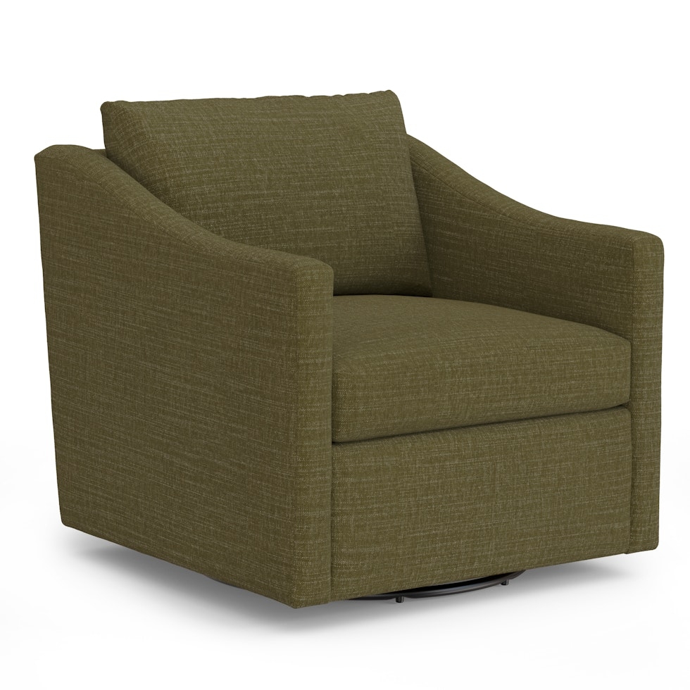 Landry 32.25" Swivel Lounge Chair - Napa Moss - Image 0
