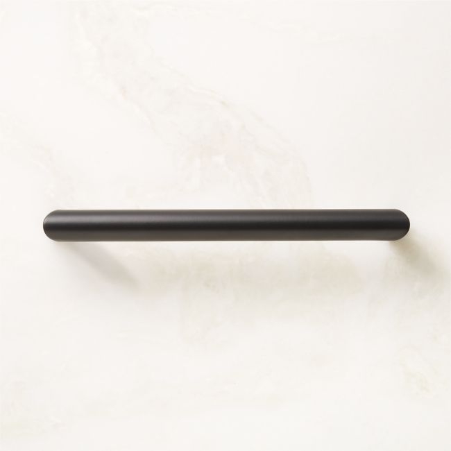 Curveaux Curved Black Cabinet Handle 6'' - Image 1