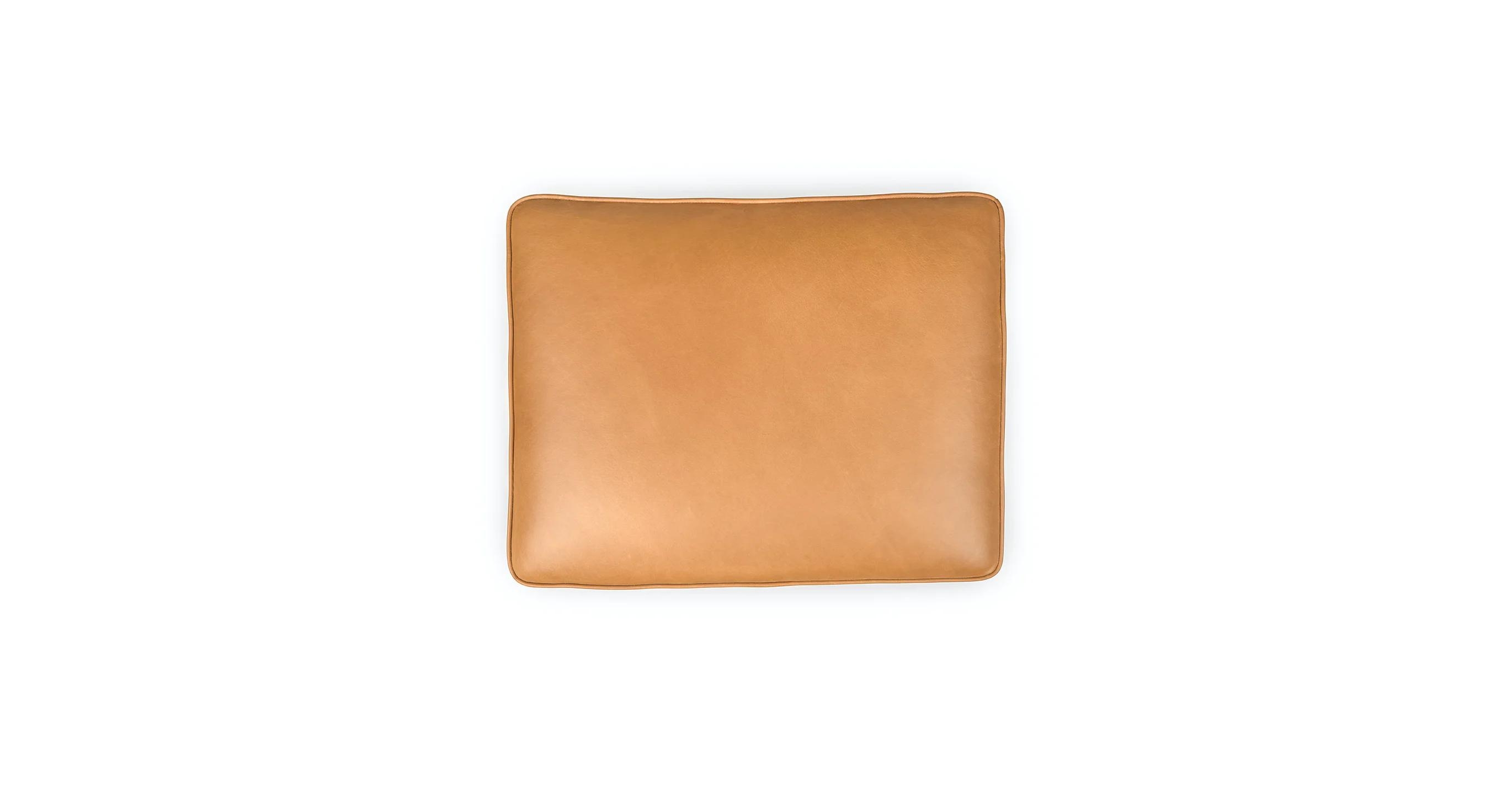 Timber 31" Leather Ottoman - Charme Chocolat - Image 4