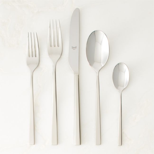 Rebbio 20-Piece Polished Silver Flatware Set - Image 0
