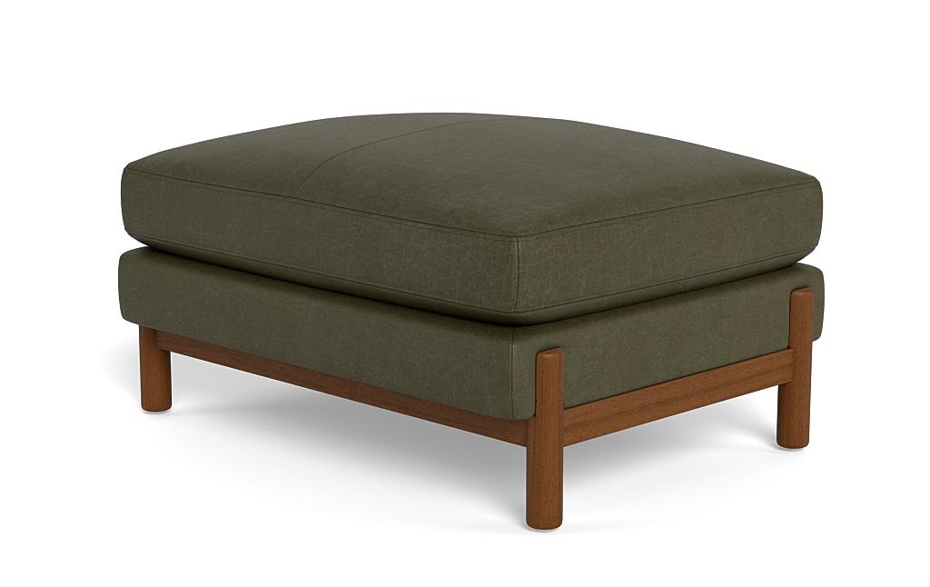 Oslo Leather Rectangle Ottoman - Image 2