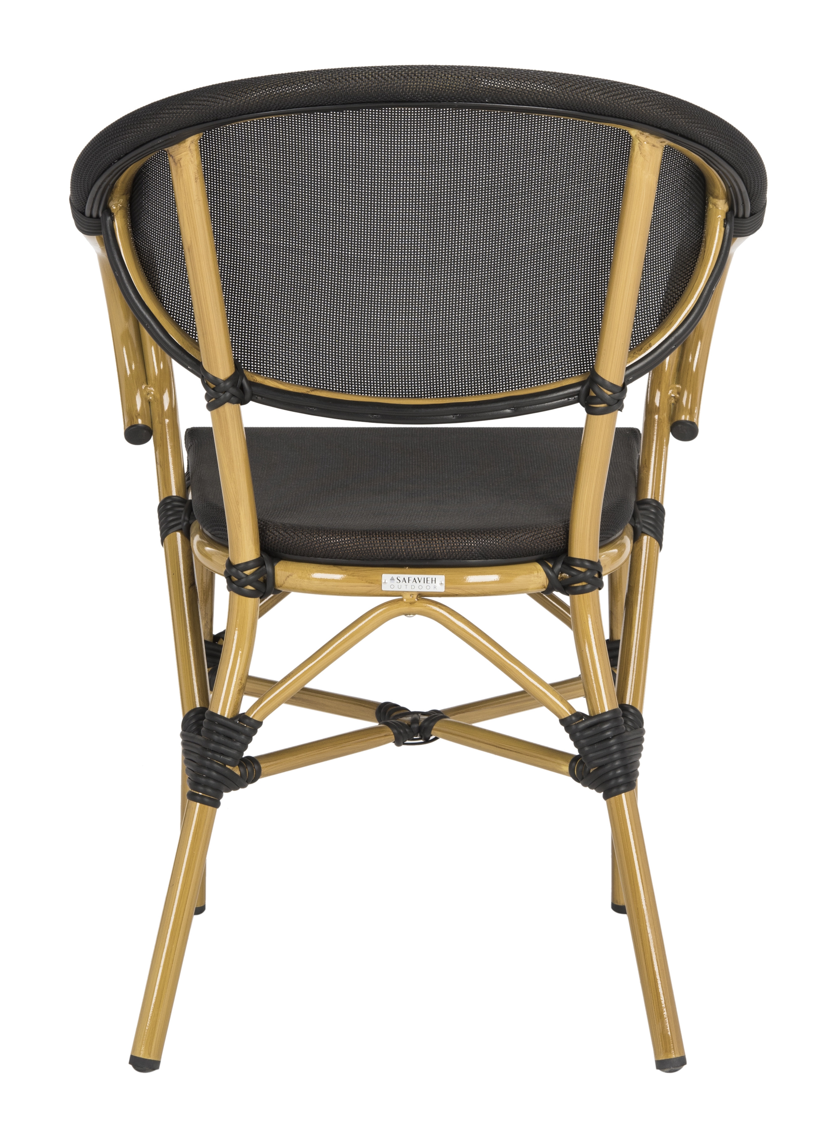 Burke Stacking Arm Chair - Black - Arlo Home - Image 4