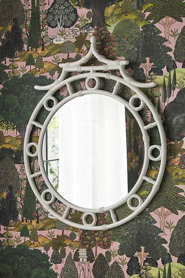 Reena Chinoiserie Round Wall Mirror - Image 0