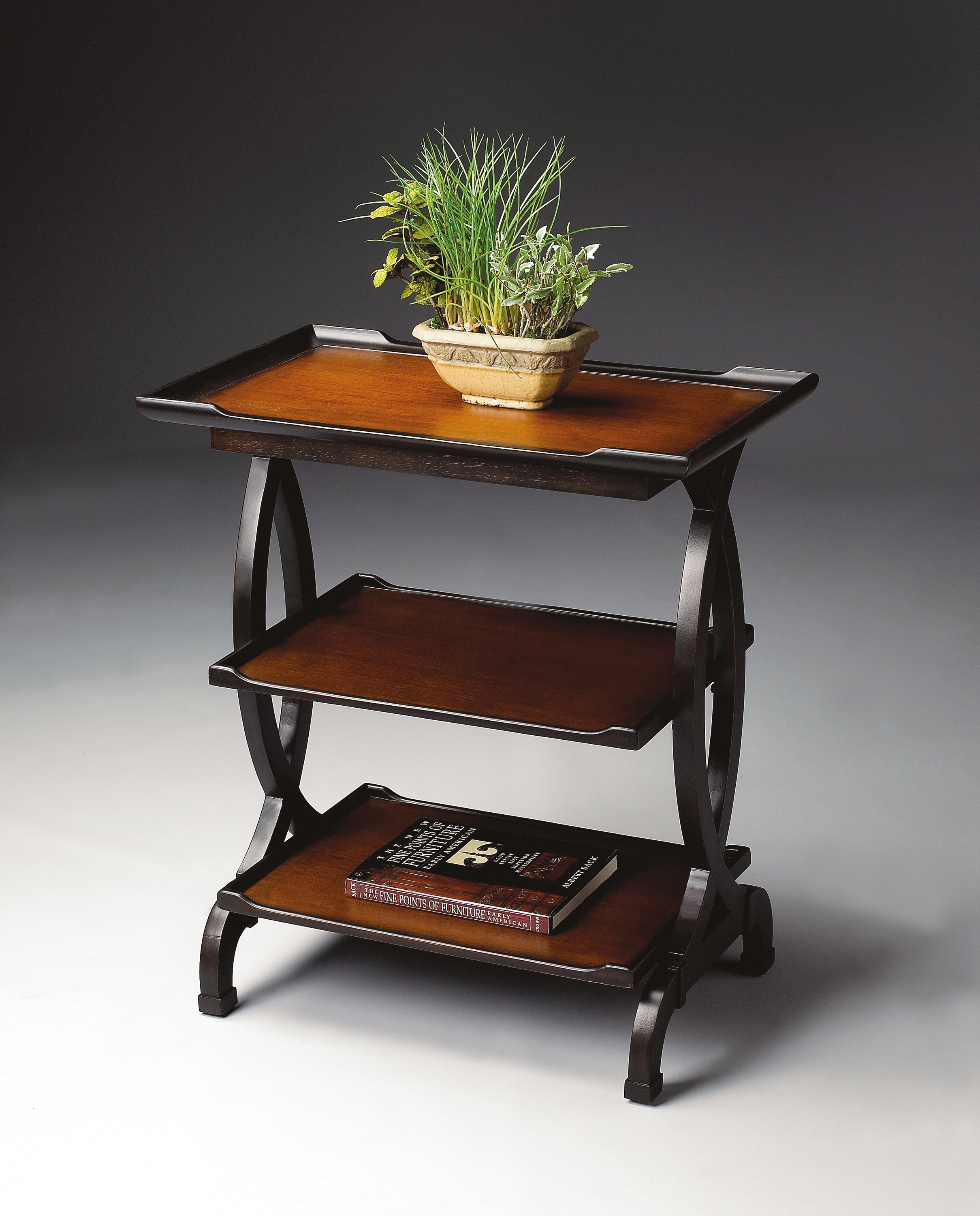Kimiko Transitional Cherry Side Table - Image 1