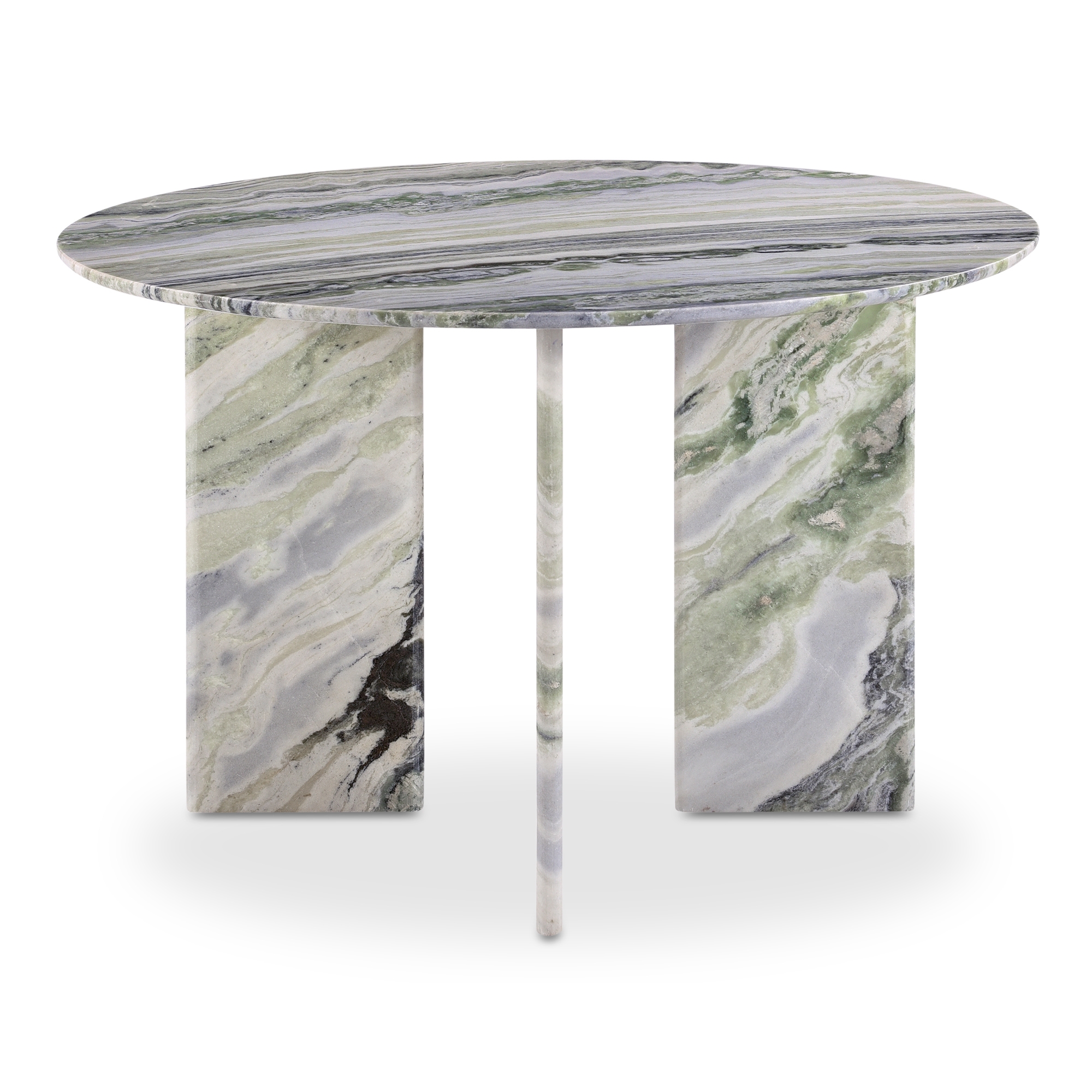 Celia Round Dining Table Green Onyx Marble - Image 0