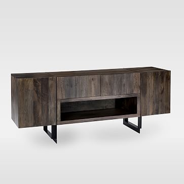 Modern Solid Wood + Iron Media Console - Image 1