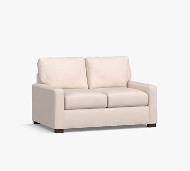 Turner Slope Arm Upholstered Sofa 2-Seater, Down Blend Wrapped Cushions, Park Weave Ash - Image 1