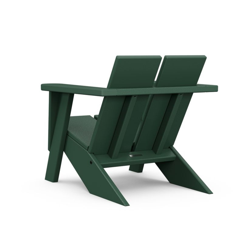 Paso Green Outdoor Kids Adirondack Chair by POLYWOOD ® - Image 2