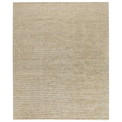 Hand Knotted Beige Area Rug - Image 0