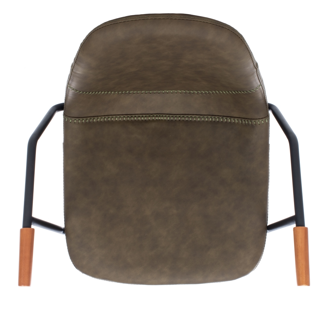 Tanner Mid Century Barstool - Olive / Black - Safavieh - Image 5