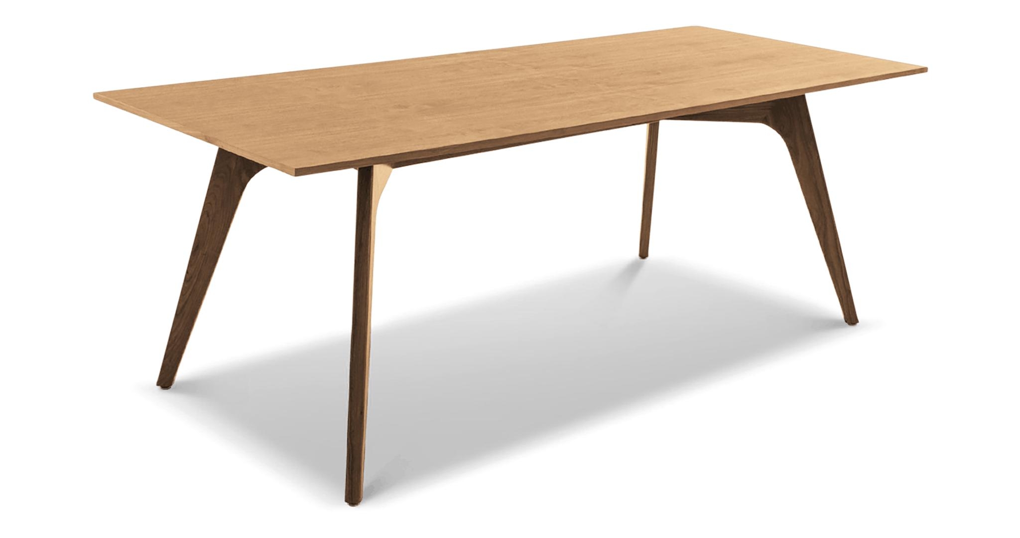 Hesse Mid Century Modern (Wood Top) Dining Table - Cherry - Image 1
