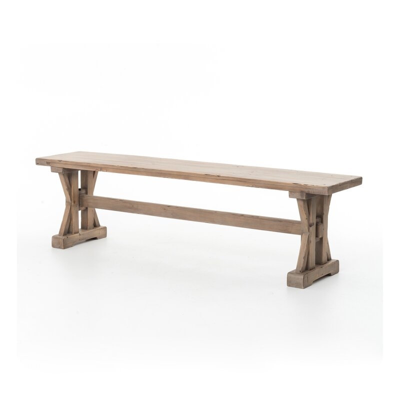 Four Hands Tuscan Spring Wood Bench - Image 0