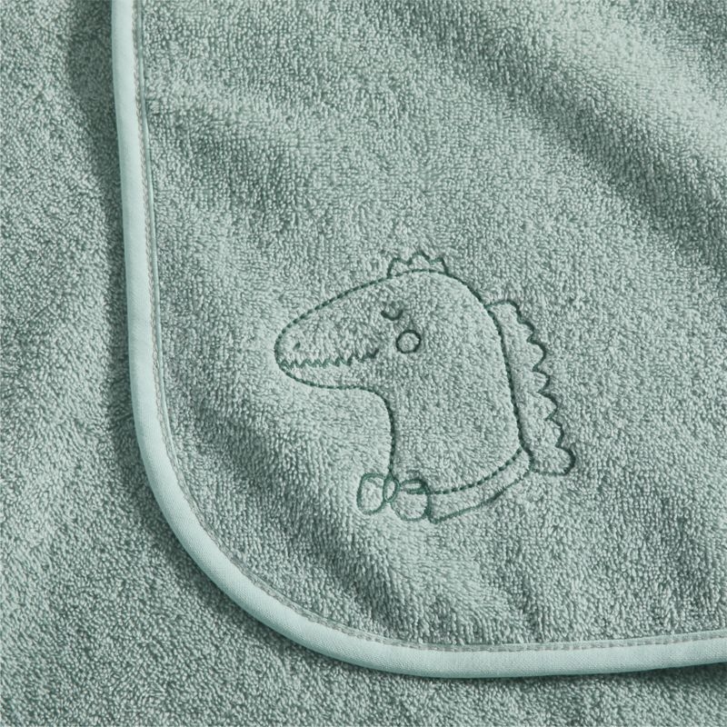 Nachi 100% Organic Cotton Blue Hooded Baby Towel - Image 5