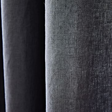 Belgian Linen Curtain, Iron Blue, 48"x108" - Image 2