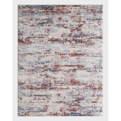 Nordberg Light Cream And Red Woven Area Rug - Image 0